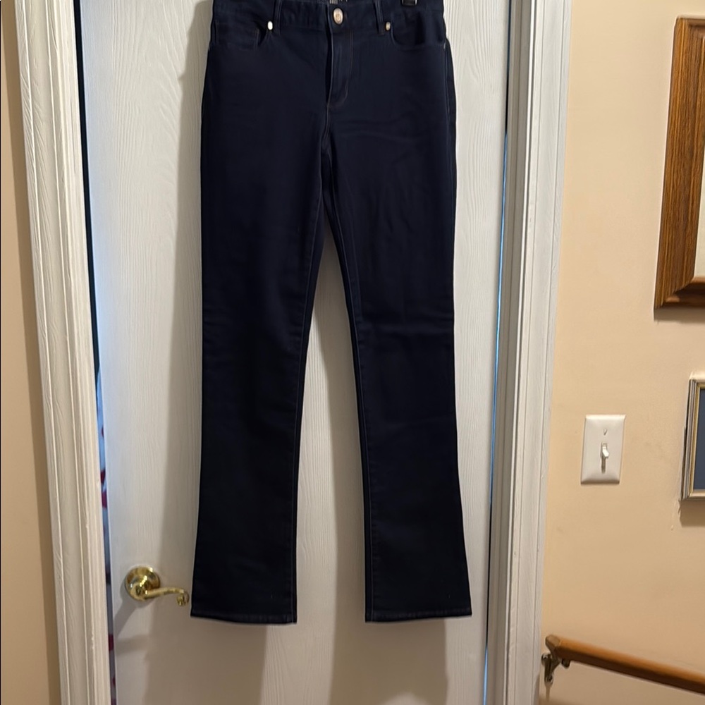 Dark Blue Straight-Leg Jeans